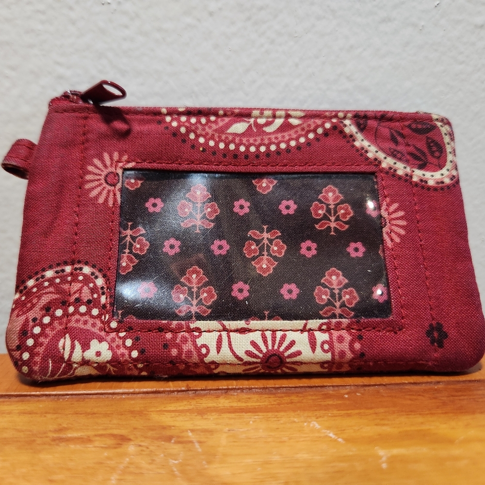 Vera Bradley Red Mesa coin wallet- Vintage